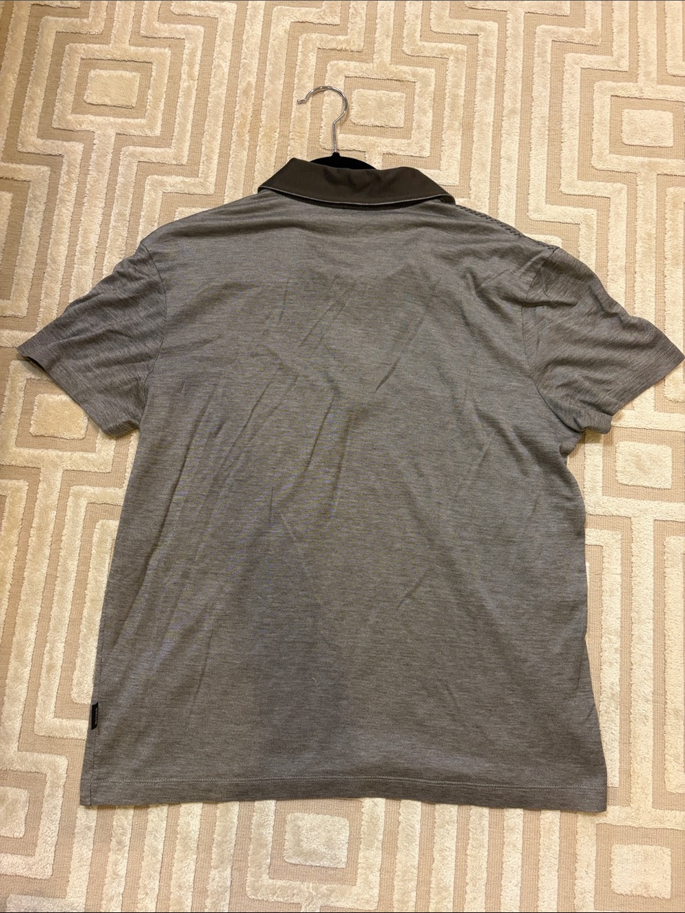 BOSS Men's Grey Short-Sleeve Polo Shirt - Picture 5 of 6